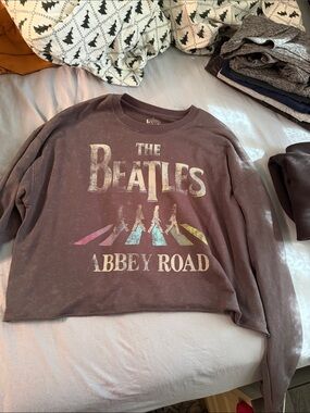 The Beatles Abbey road crop